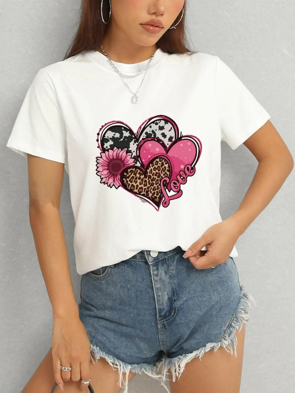 Chic sheer short sleeve blouse - Love Salve